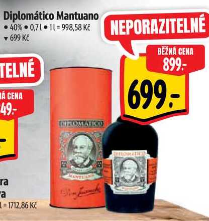 Diplomático Mantuano, 0,7 l