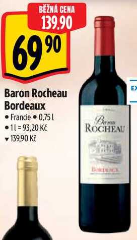 Baron Rocheau Bordeaux, 0,75 l