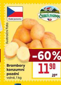 Brambory konzumní pozdní volné, 1 kg