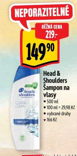   Head & Shoulders šampon na vlasy • 500 ml  