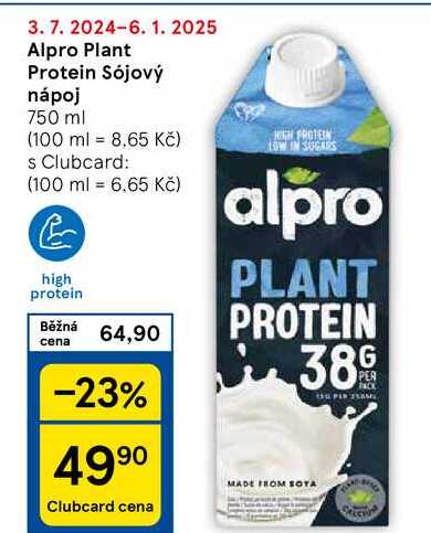 Alpro Plant Protein Sójový nápoj, 750 ml 