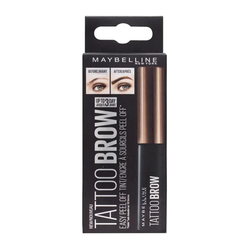 Maybelline Gelová barva na obočí Tattoo Brow 02 Medium Brown, 1 ks