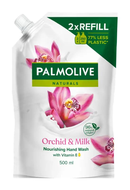 Palmolive Naturals Tekuté mýdlo náhradní náplň Milk & Orchid, 500 ml