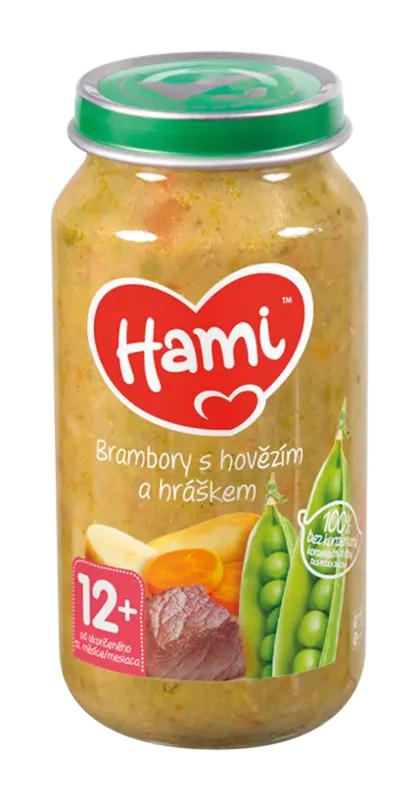 Hami Brambory s hovězím a hráškem, 250 g