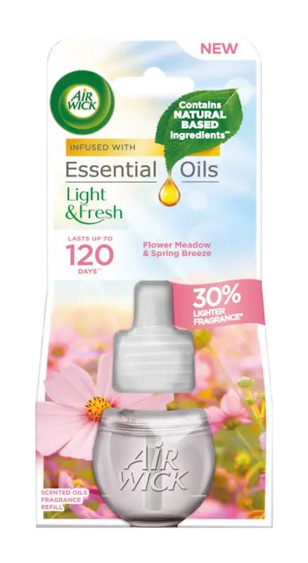 Air Wick Tekutá náplň Essential Oils do elektrického osvěžovače vzduchu Rozkvetlá louka a jarní vánek, 19 ml