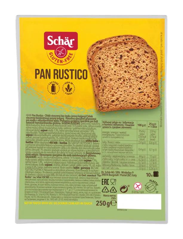 Schär Chléb vícezrnný Pan Rustico bez lepku, 250 g