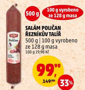 SALÁM POLIČAN ŘEZNÍKŮV TALÍŘ, 500 g