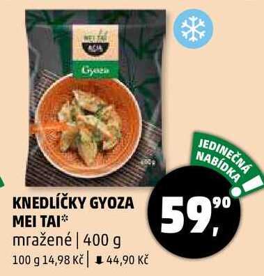 KNEDLÍČKY GYOZA MEI TAI mražené, 400 g 