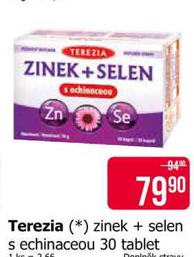 Terezia zinek + selen s echinaceou 30 tablet 