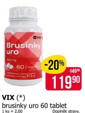 VIX brusinky uro 60 tablet 