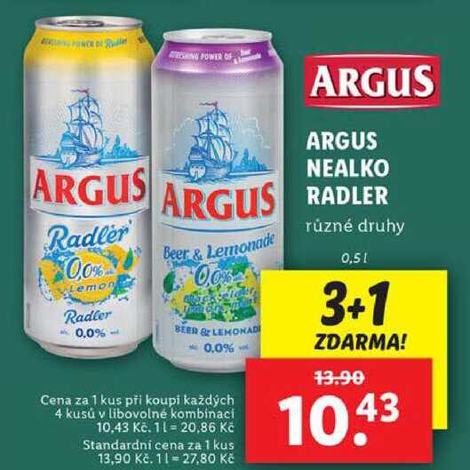 ARGUS NEALKO RADLER, 0,5 l