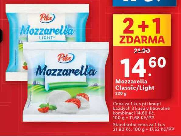 Mozzarella Classic/Light, 220 g 