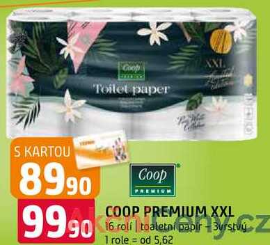 Coop premium XXL 16 roli toaletni papir 3vrstvy