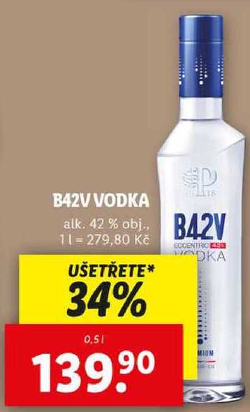 B42V VODKA, 0,5 l