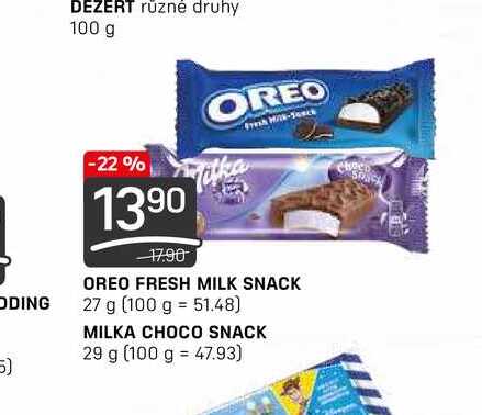 OREO FRESH MILK SNACK 27 g 