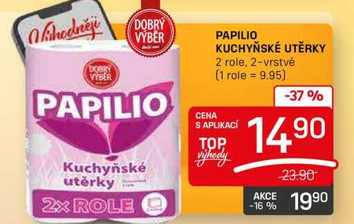 PAPILIO KUCHYŇSKÉ UTĚRKY 2 role, 2-vrstvé 