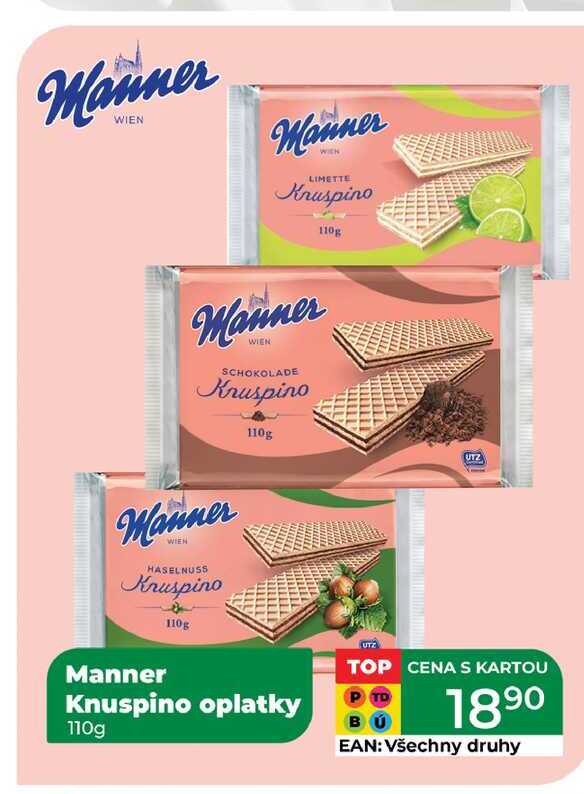 Manner Knuspino oplatky 110g 