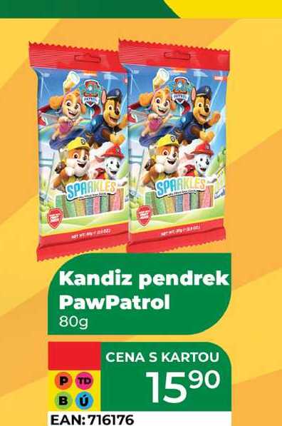 Kandiz pendrek PawPatrol 80g 