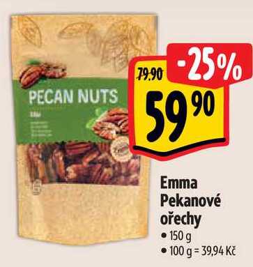 Emma Pekanové ořechy, 150 g 