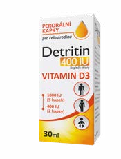 Detritin 400 IU Vitamin D3 kapky 30 ml