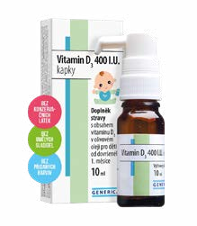 Vitamín D3 400 IU kapky 10 ml