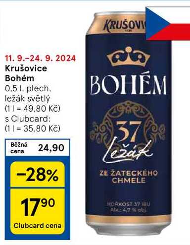 Krušovice Bohém, 0.5 l