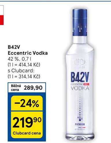 B42V Eccentric Vodka 42%, 0,7 l