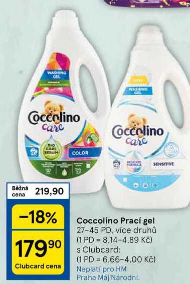 Coccolino Prací gel, 27-45 PD, více druhů 