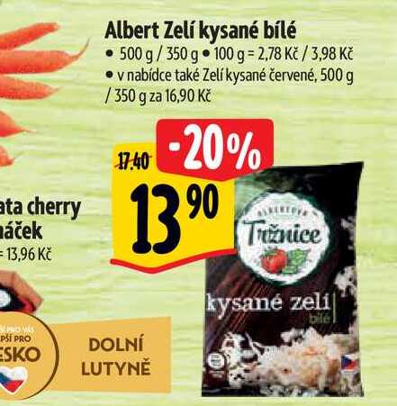  Albert Zelí kysané bílé 500 g/350 g  