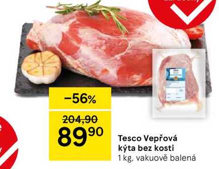 Tesco Vepřová kýta bez kosti, 1 kg