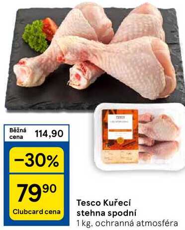 Tesco Kuřecí stehna spodní, 1 kg