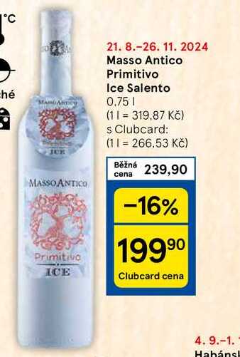 Masso Antico Primitivo Ice Salento, 0.75 l