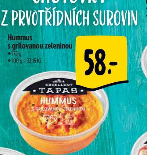  Hummus s grilovanou zeleninou 175 g 