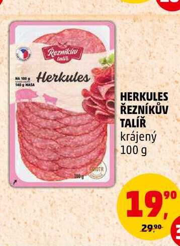 HERKULES ŘEZNÍKŮV TALÍŘ krájený, 100 g