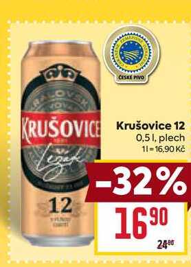 Krušovice 12 12 0,51, plech