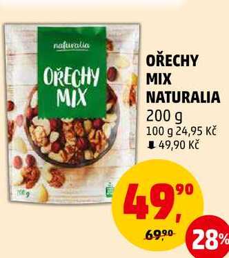 OŘECHY MIX NATURALIA, 200 g