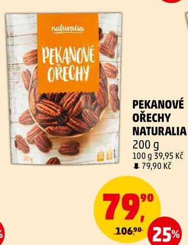 PEKANOVÉ OŘECHY NATURALIA, 200 g 