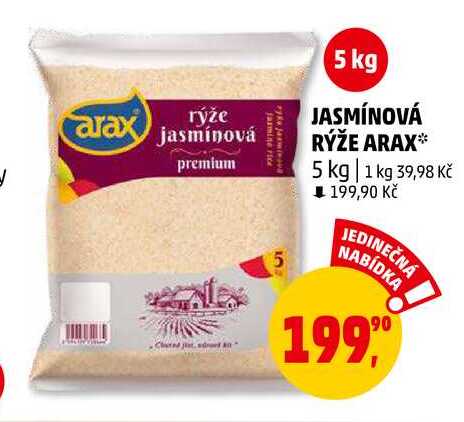 Arax JASMÍNOVÁ RÝŽE, 5 kg