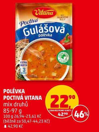 POLÉVKA POCTIVÁ VITANA mix druhů, 85-97 g