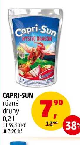 CAPRI-SUN různé druhy, 0,2 l 