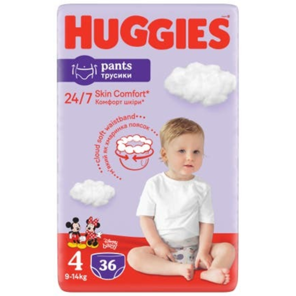 Huggies Pants plenkové kalhotky vel. 4 (9-14kg)