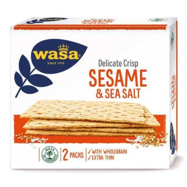 Wasa Delicate Crisp křupavé tenké plátky se sezamem