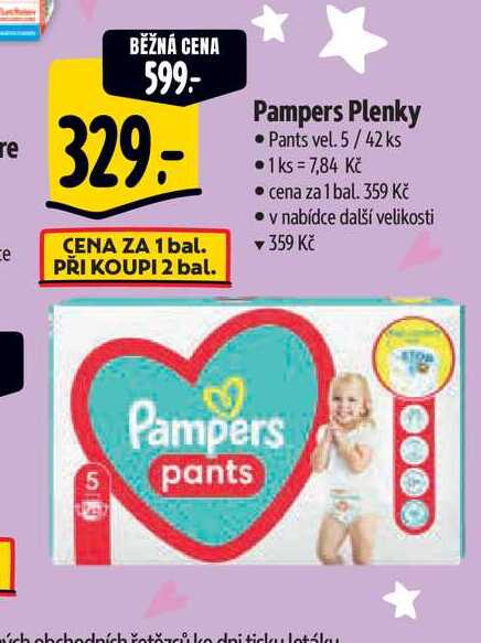  Pampers Plenky • Pants vel. 5/42 ks 