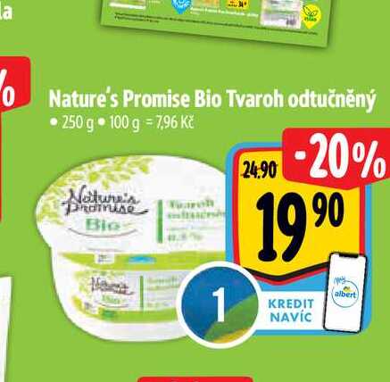   Nature's Promise Bio Tvaroh odtučněný  250 g 