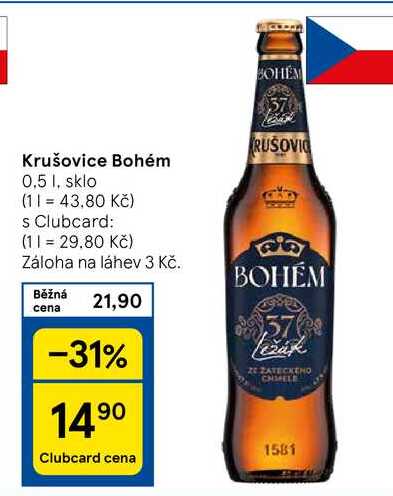 Krušovice Bohém, 0.5 l