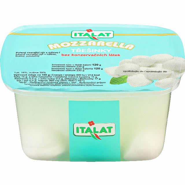 Mozzarella tsv. 44% třešinky v nálevu