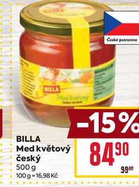 BILLA Med květový český 500g