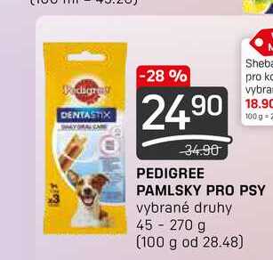 PEDIGREE PAMLSKY PRO PSY vybrané druhy 45 - 270 g 