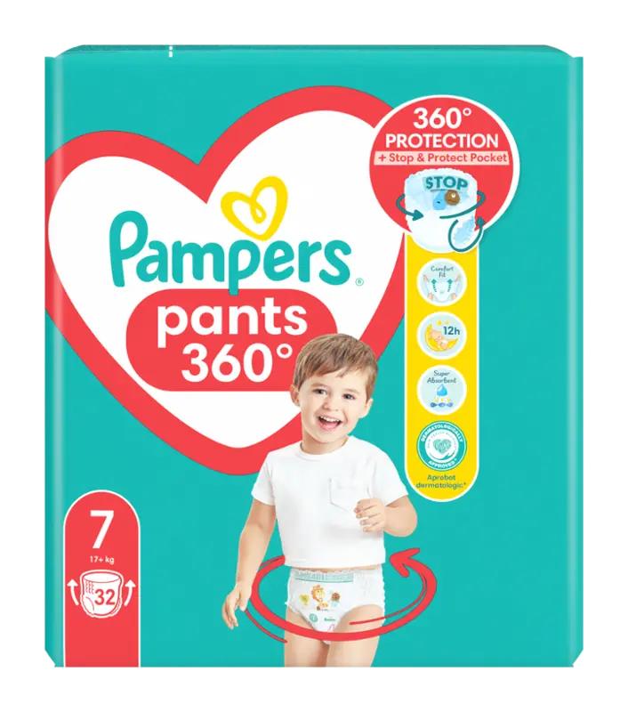 Pampers Plenkové kalhotky vel. 7, 17+ kg, 32 ks