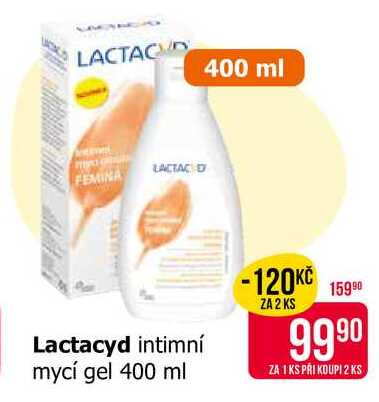 Lactacyd intimní mycí gel 400 ml